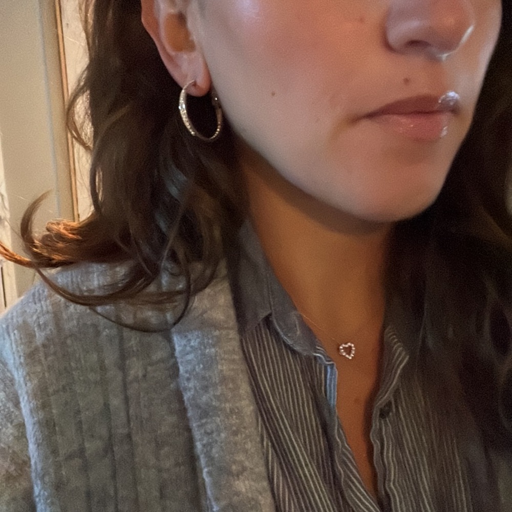 14K gold plated sterling silver hoops